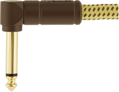 Fender Deluxe Guitarras Kabel Vinkelstik (Tweed, 3m)