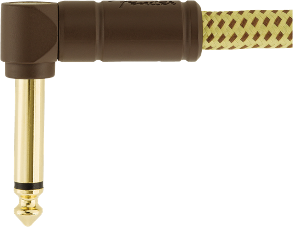 Fender Deluxe Guitarras Kabel Vinkelstik (Tweed, 3m)
