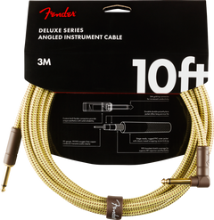 Fender Deluxe Guitarras Kabel Vinkelstik (Tweed, 3m)
