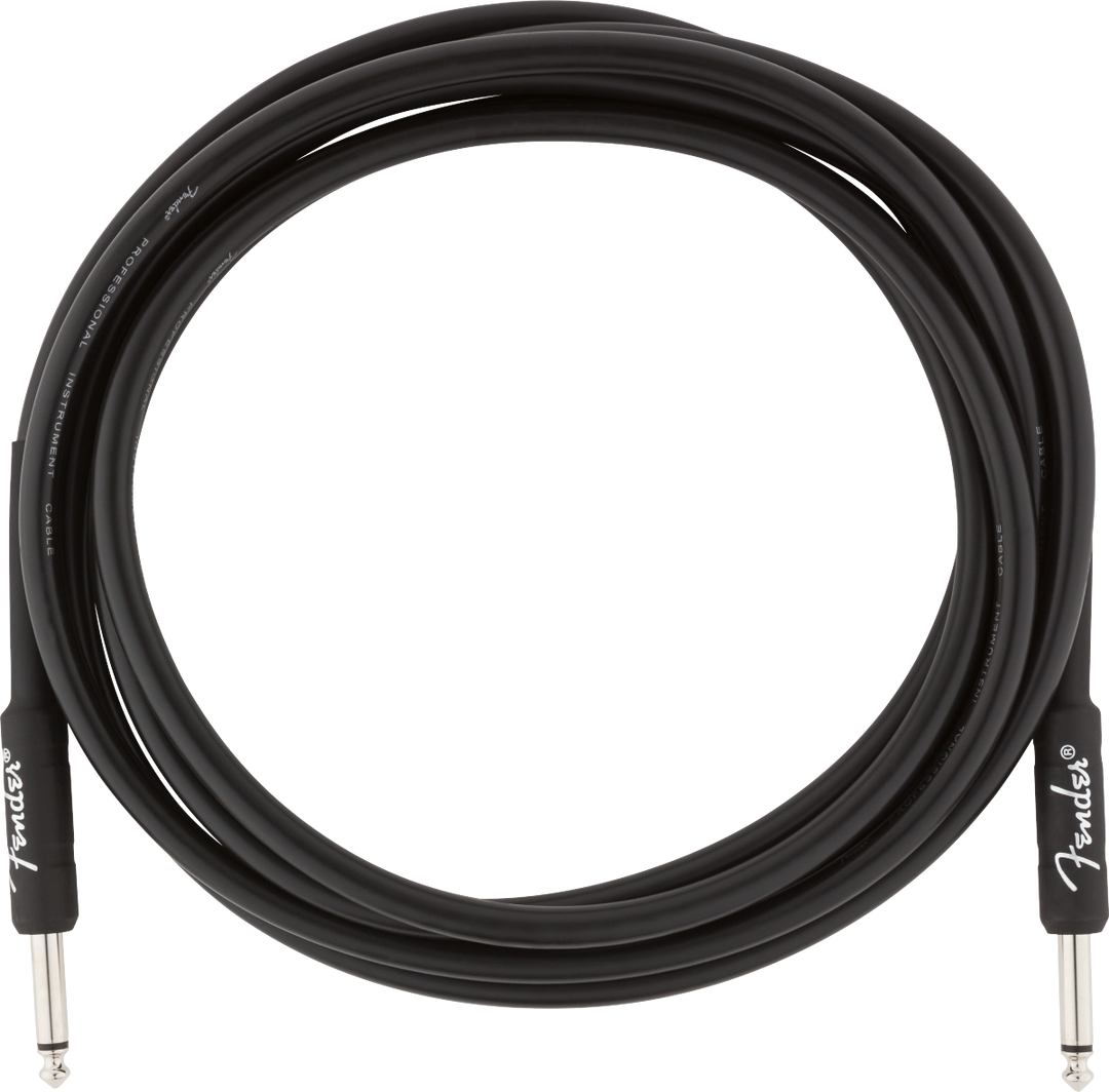 Fender Professional Guitarras Kabel (Negro, 3m)