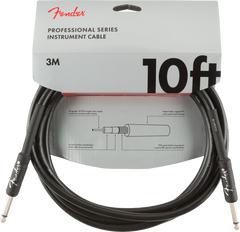 Fender Professional Guitarras Kabel (Negro, 3m)