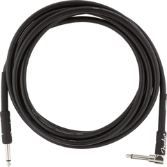 Fender Professional Guitarras Kabel Vinkelstik (Negro, 3m)