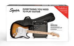 Fender Squier Sonic Stratocaster Guitarra eléctrica Paquete de Inicio (Sunburst)