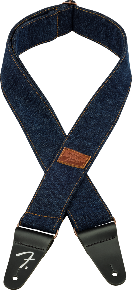 Fender x Wrangler Denim Correa de Guitarra (Dark Indigo, 2")