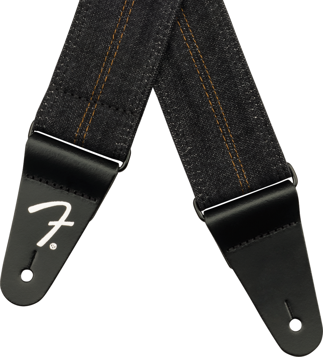 Fender x Wrangler Denim Correa de Guitarra (Washed Black Stitch, 2")
