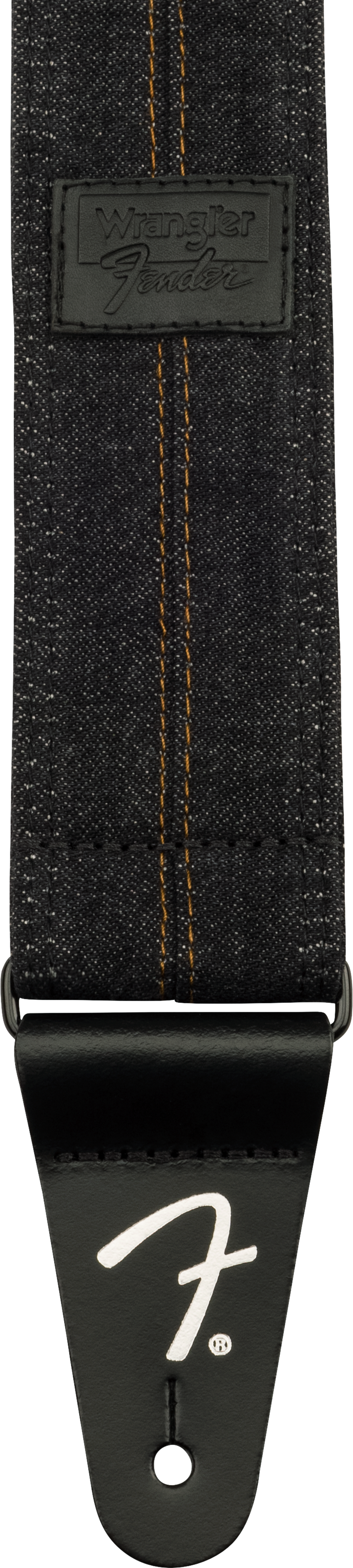 Fender x Wrangler Denim Correa de Guitarra (Washed Black Stitch, 2")