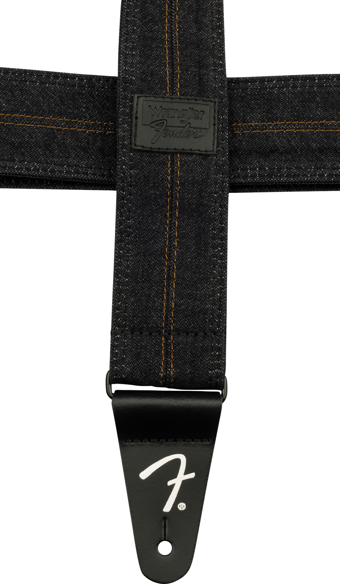 Fender x Wrangler Denim Correa de Guitarra (Washed Black Stitch, 2")