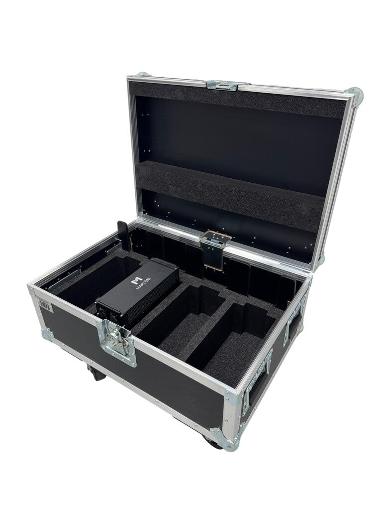 Marconi Flightcase para 4 X lámparas de batería Apollo
