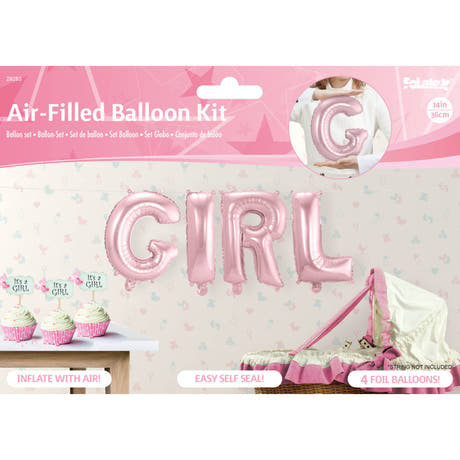 Globo de Foil Bebé "Niña" (Rosa)