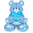 Globo de Foil con Base Oso 'Es un Niño' (Azul, 61cm)