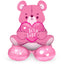 Foil balloon Med Base Bear 'It's a Girl' Pink (61 cm)