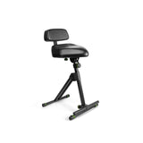 Gravity FM SEAT1 BR - Taburete de altura ajustable con reposapiés y respaldo