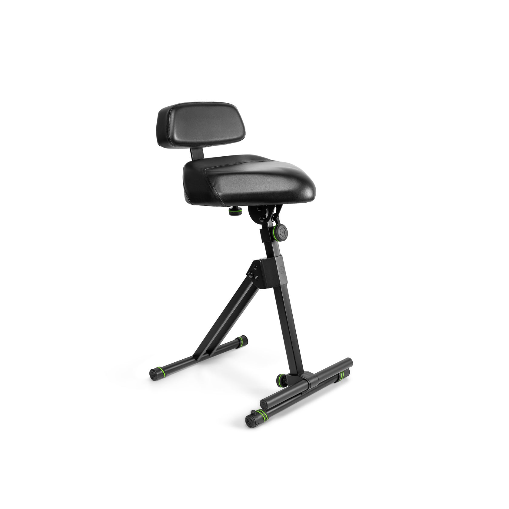 Gravity FM SEAT1 BR - Taburete de altura ajustable con reposapiés y respaldo