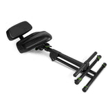 Gravity FM SEAT1 BR - Taburete de altura ajustable con reposapiés y respaldo