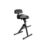 Gravity FM SEAT1 BR - Taburete de altura ajustable con reposapiés y respaldo