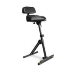 Gravity FM SEAT1 BR - Taburete de altura ajustable con reposapiés y respaldo