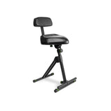 Gravity FM SEAT1 BR - Taburete de altura ajustable con reposapiés y respaldo
