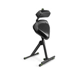Gravity FM SEAT1 BR - Taburete de altura ajustable con reposapiés y respaldo