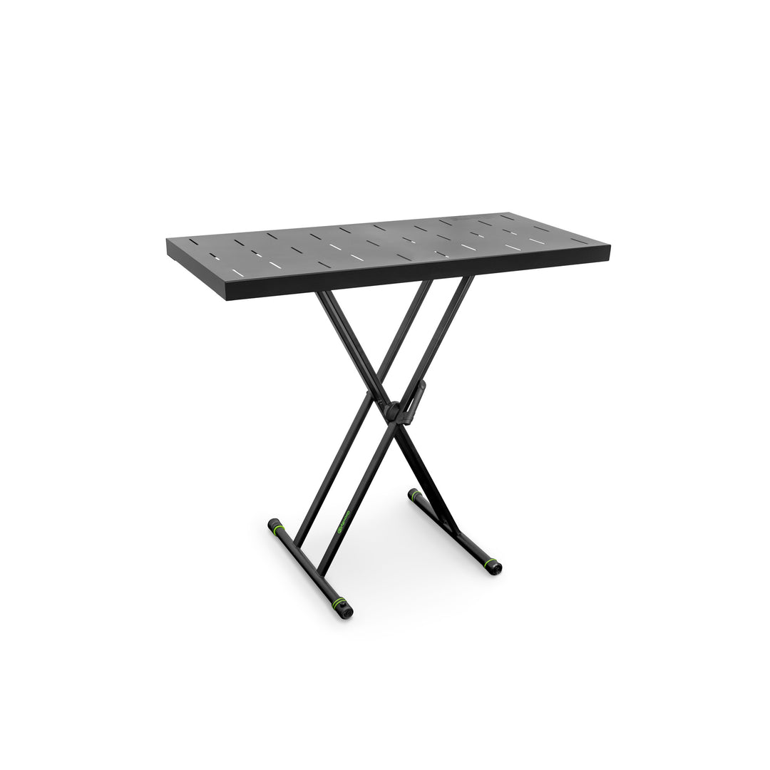 Gravity KSX 2 RD SET 1 - Stand de teclado con forma de X, doble soporte y mesa de apoyo, set 1