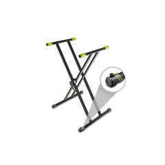Gravity KSX 2 RD SET 1 - Stand de teclado con forma de X, doble soporte y mesa de apoyo, set 1