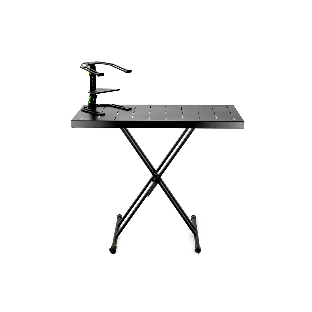 Gravity KSX 2 RD SET 2 - Soporte de teclado doble en X y mesa de apoyo, set 2