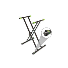 Gravity KSX 2 RD SET 2 - Soporte de teclado doble en X y mesa de apoyo, set 2