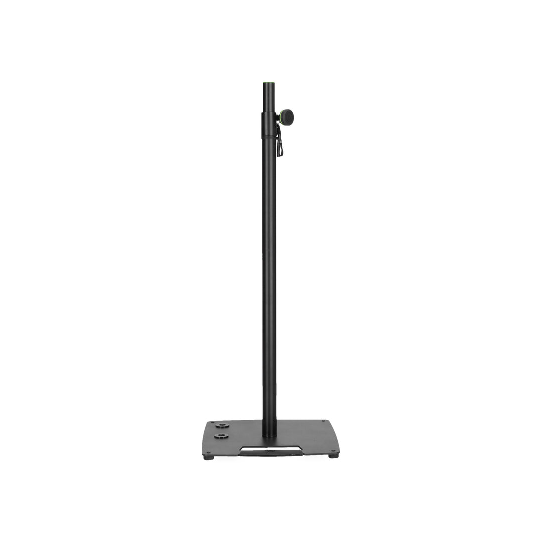 Gravity LS 431 C B - stand de luces y stand de altavoz con base de acero compacta y cuadrada y posibilidad de montaje descentrado