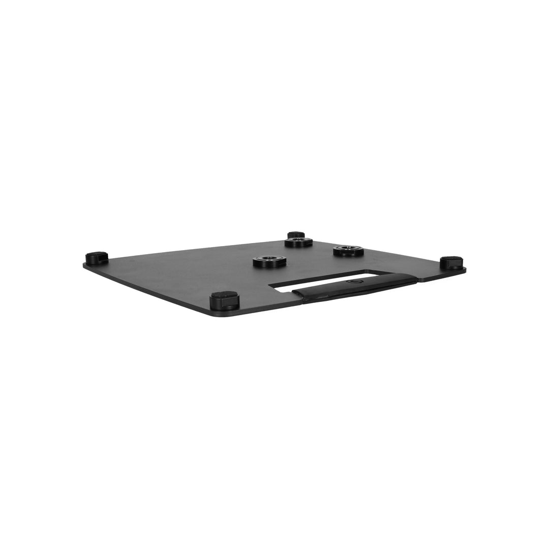 Gravity LS 431 C B - stand de luces y stand de altavoz con base de acero compacta y cuadrada y posibilidad de montaje descentrado