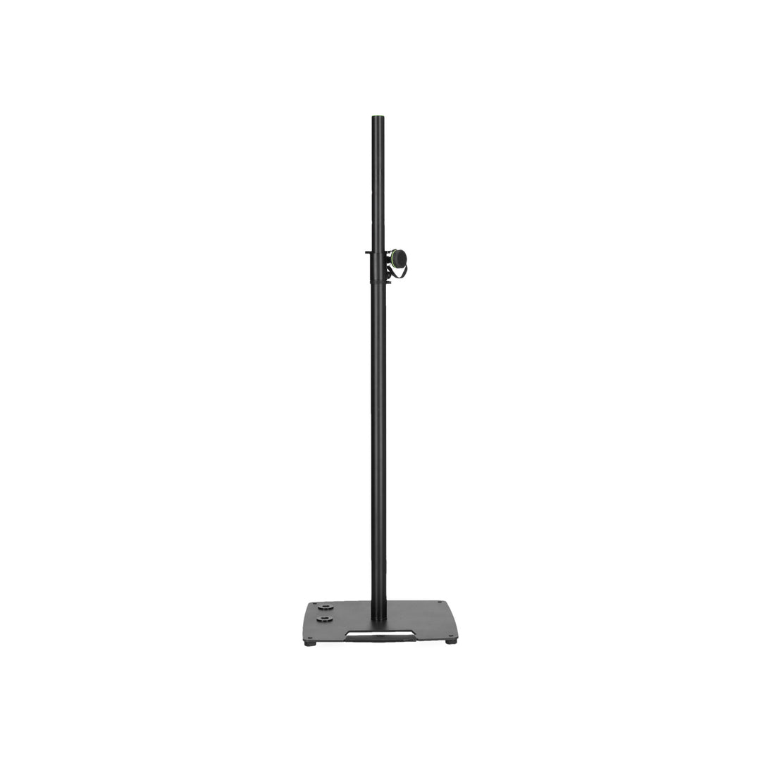 Gravity LS 431 C B - stand de luces y stand de altavoz con base de acero compacta y cuadrada y posibilidad de montaje descentrado