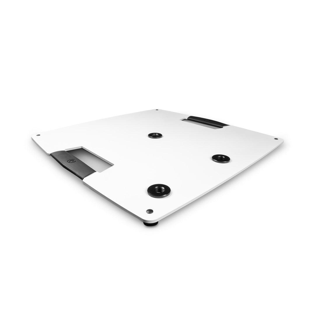 Gravity LS 431 W - Soporte de iluminación con base cuadrada de acero y posibilidad de montaje excéntrico