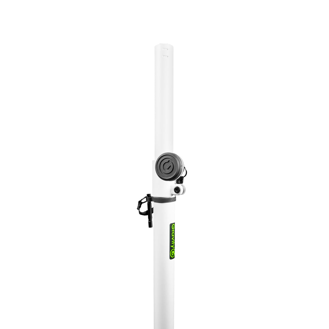 Gravity LS 431 W - Soporte de iluminación con base cuadrada de acero y posibilidad de montaje excéntrico