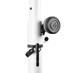 Gravity LS 431 W - Soporte de iluminación con base cuadrada de acero y posibilidad de montaje excéntrico