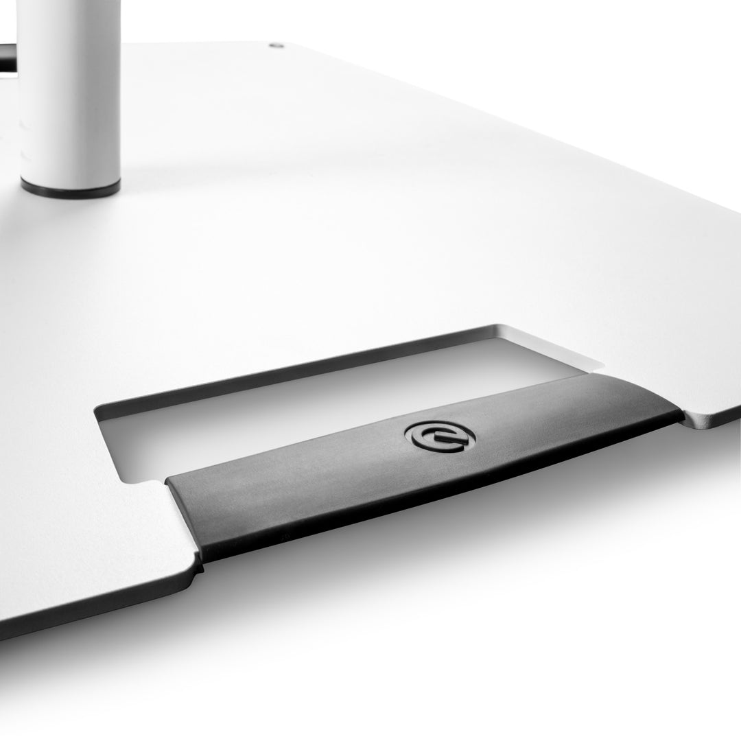Gravity LS 431 W - Soporte de iluminación con base cuadrada de acero y posibilidad de montaje excéntrico
