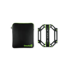 Gravity LTS 01 B SÆT 1 - Soporte ajustable para ordenadores portátiles y controladores, incluida bolsa protectora de neopreno