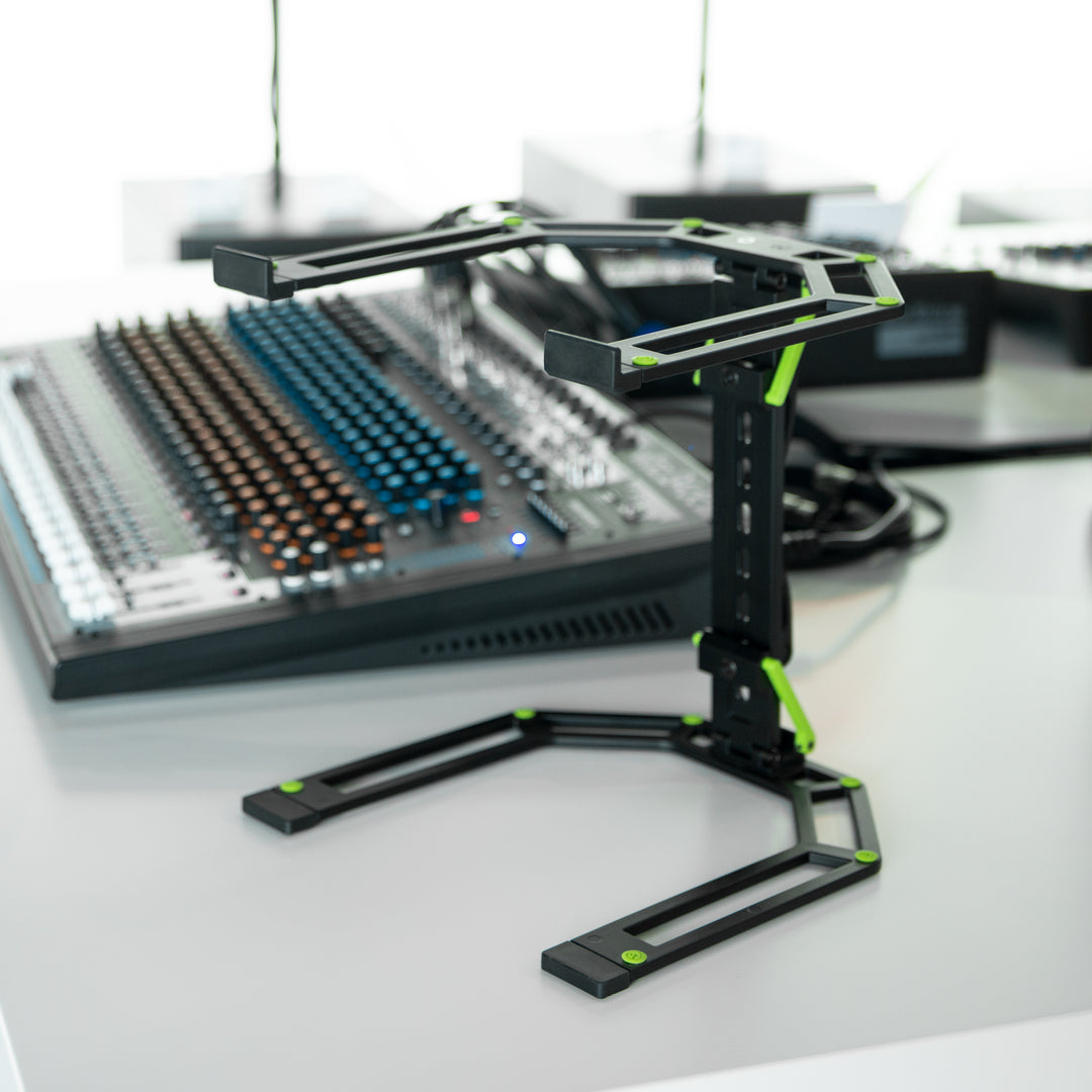 Gravity LTS 01 B SÆT 1 - Soporte ajustable para ordenadores portátiles y controladores, incluida bolsa protectora de neopreno