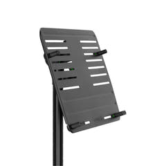 Gravity LTS T 02 B - stand universal para portátil con varillas de sujeción ajustables y base de acero, negro