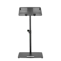 Gravity LTS T 02 B - stand universal para portátil con varillas de sujeción ajustables y base de acero, negro