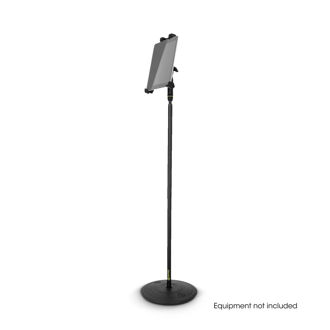 Gravity MA T TH 02 SET 2 - Soporte para tablet para viajeros y pie de micrófono de una mano con base redonda
