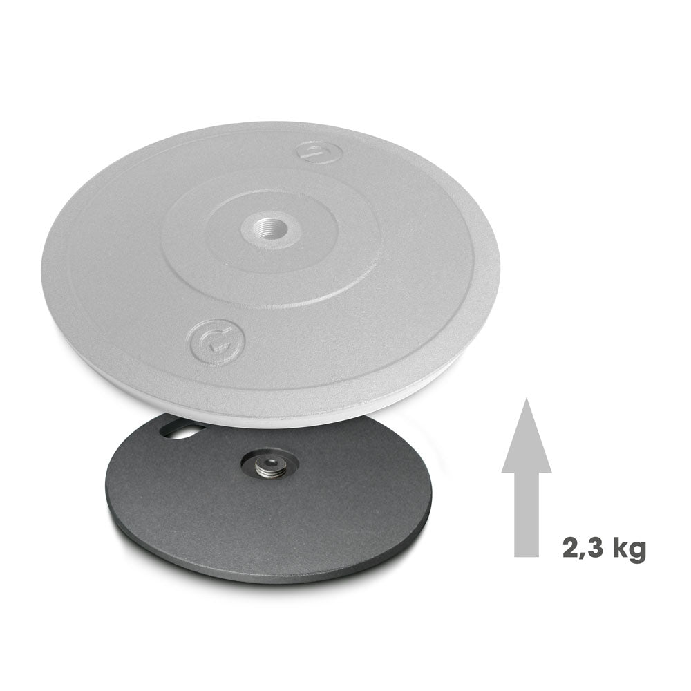 Gravity MS 2 WP - Placa de peso para soportes de micrófonos con base redonda