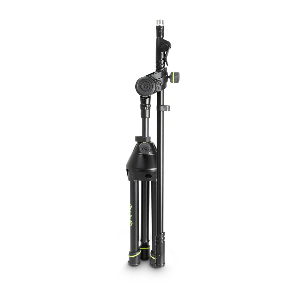 Gravity MS 3122 HDB - Soporte de micrófono corto y resistente para uso intensivo con trípode plegable