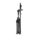 Gravity MS 3122 HDB - Soporte de micrófono corto y resistente para uso intensivo con trípode plegable