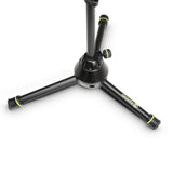 Gravity MS 3122 HDB - Soporte de micrófono corto y resistente para uso intensivo con trípode plegable