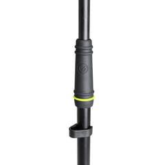 Gravity MS 4221 B - Pie de micrófono corto con trípode plegable y brazo boom ajustable en 2 puntos