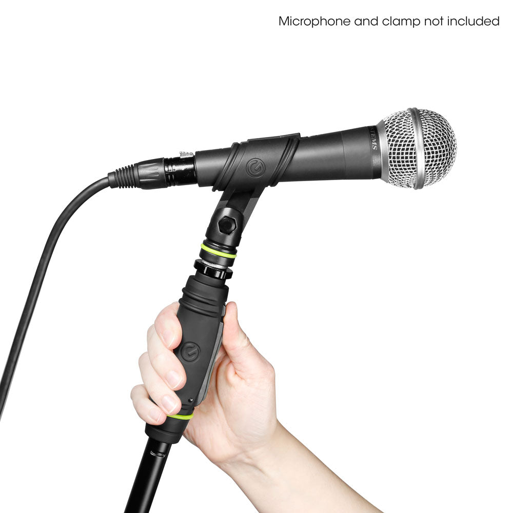 Gravity MS 431 HB - Soporte de micrófono con trípode plegable y acoplamiento de una mano