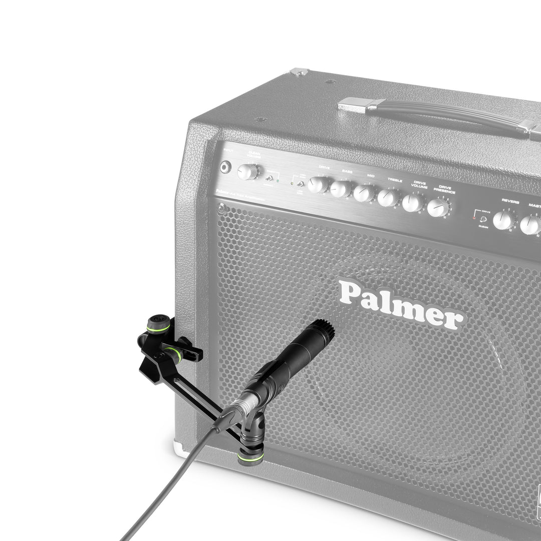 Gravity MS CAB CL 01 S - Abrazadera para gabinete - soporte de micrófono para gabinetes de guitarras, versión corta