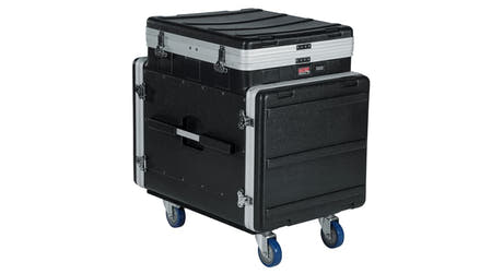 Gator GRC-12X10 PU rack de consola 12U superior y 10U lateral
