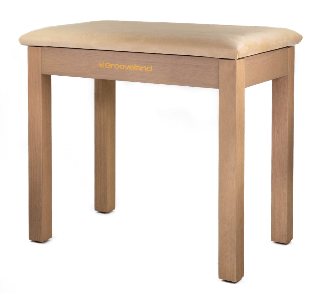 Grooveland KB150 Banco de piano (Madera/Beige)