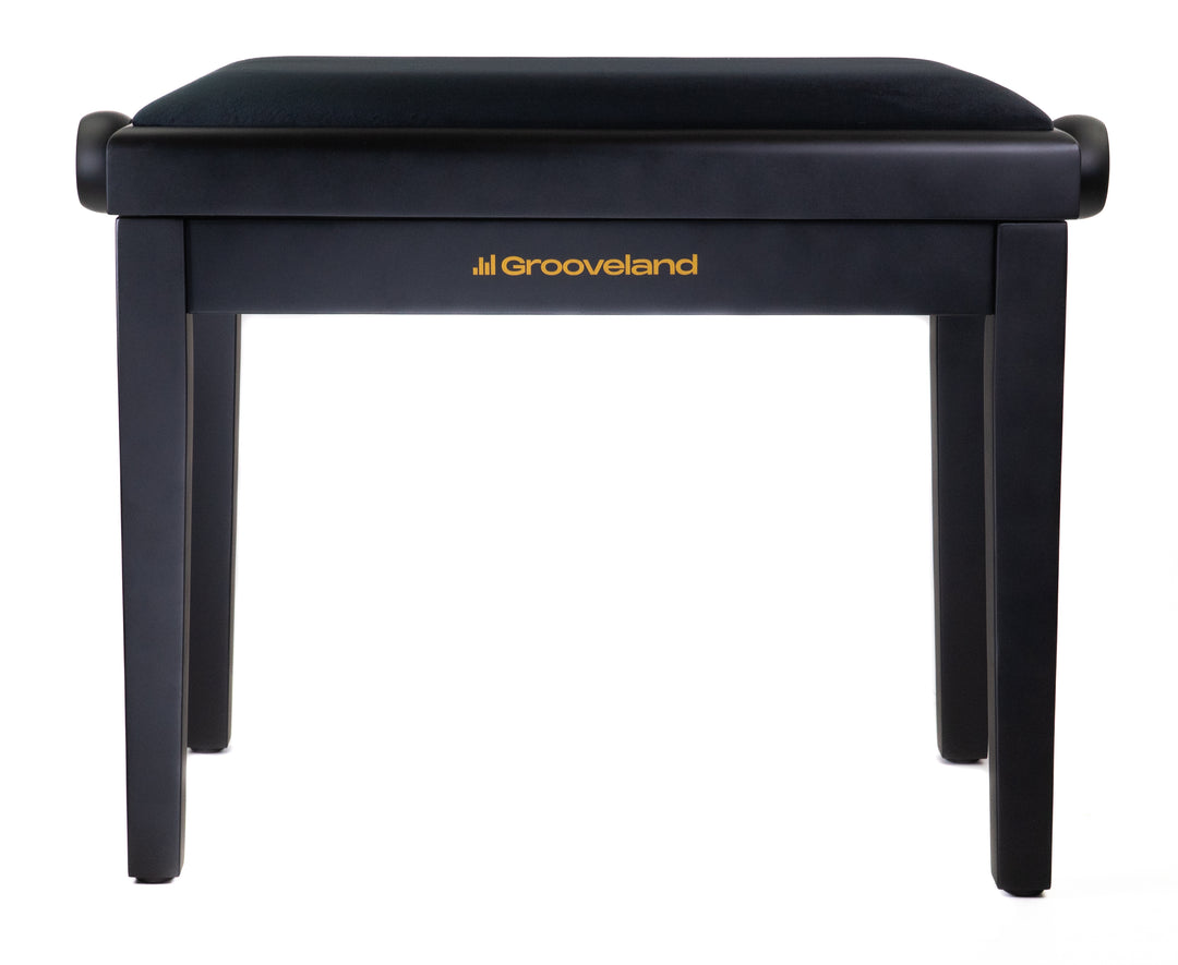 Grooveland KB200 Banco para piano (Negro Mate)