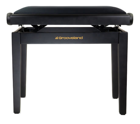 Grooveland KB200 Banco para piano (Negro Mate)