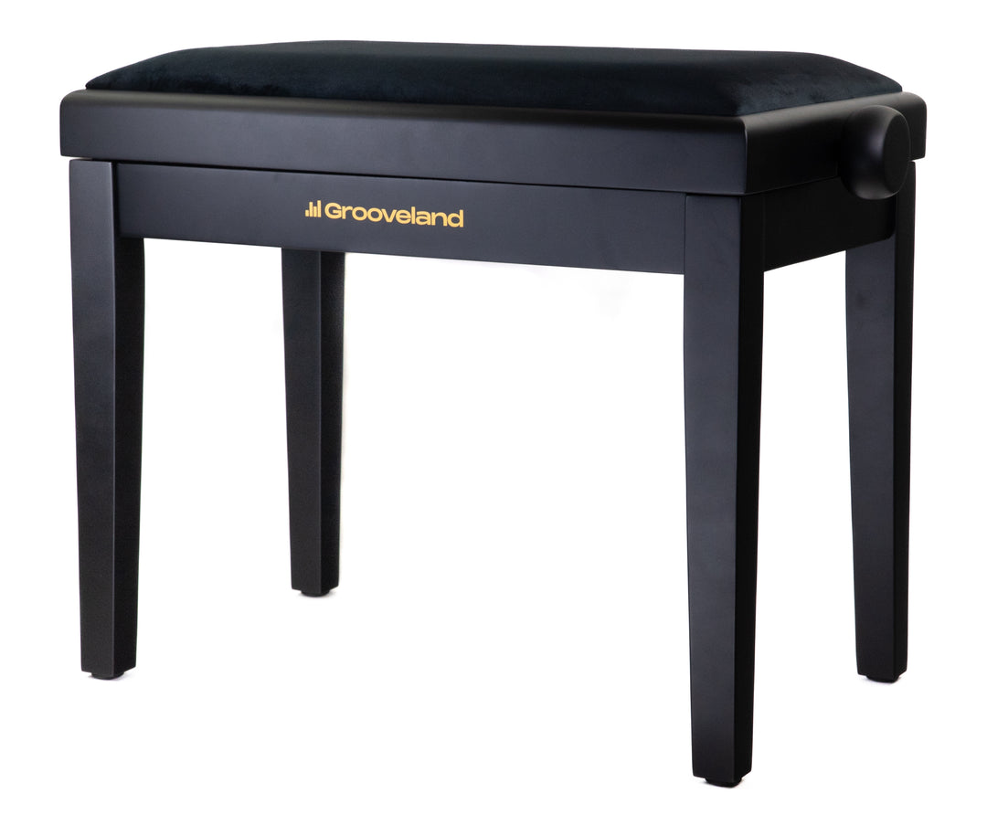 Grooveland KB200 Banco para piano (Negro Mate)